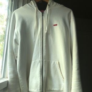 Supreme White Hoodie
